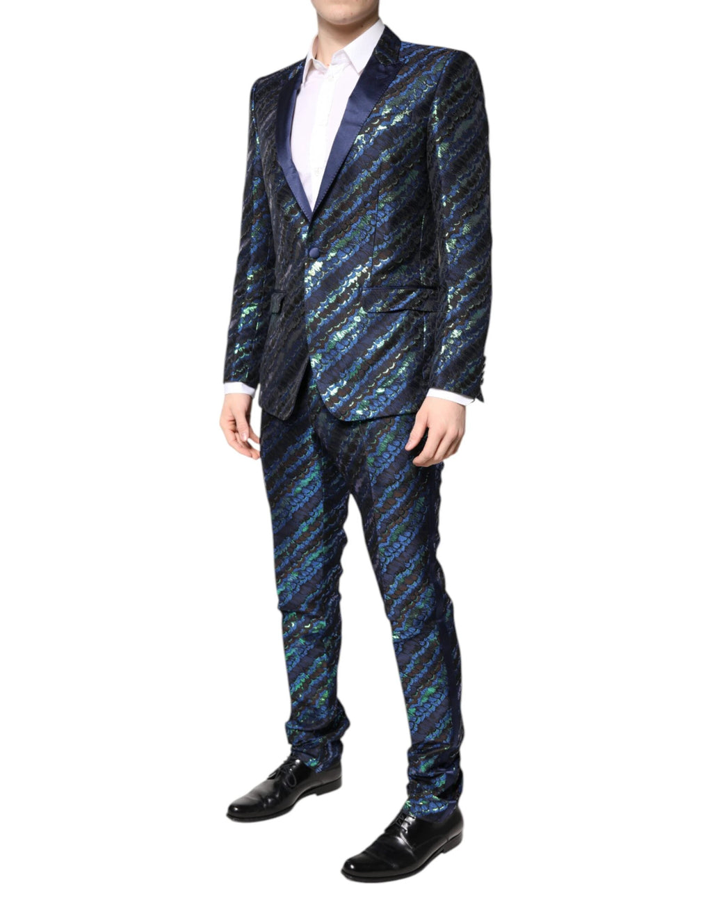 Dolce & Gabbana Multicolor Polyester Jacquard 2 Piece Suit by Dolce & Gabbana