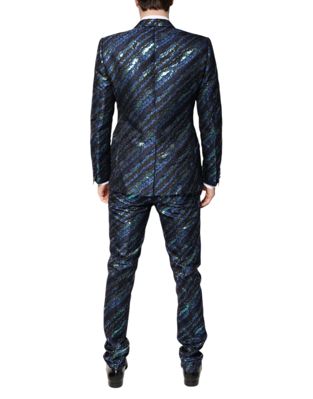 Dolce & Gabbana Multicolor Polyester Jacquard 2 Piece Suit by Dolce & Gabbana