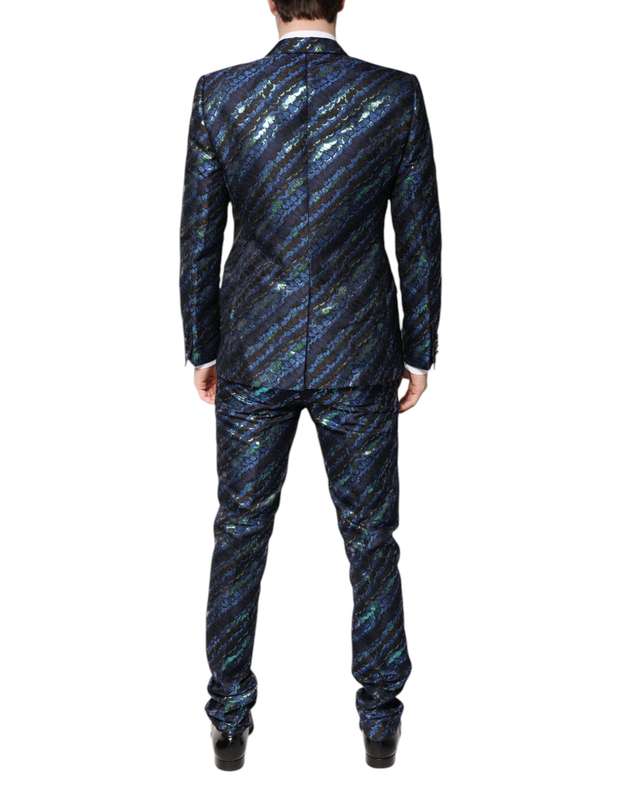 Dolce & Gabbana Multicolor Polyester Jacquard 2 Piece Suit by Dolce & Gabbana