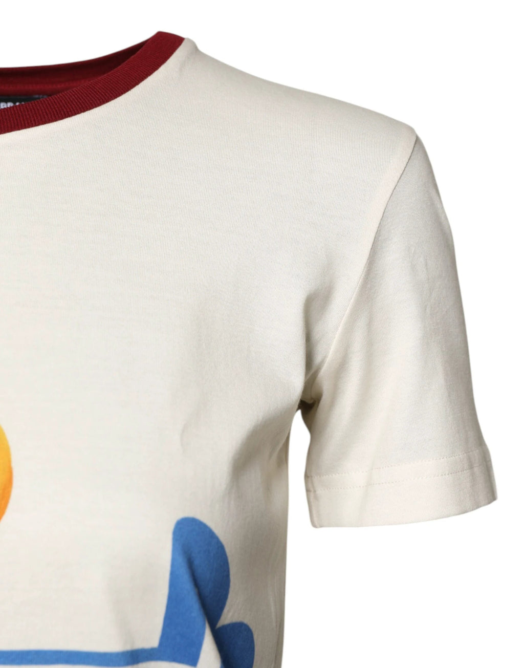 Dolce & Gabbana White Cotton Print Short Sleeves Top T-shirt by Dolce & Gabbana
