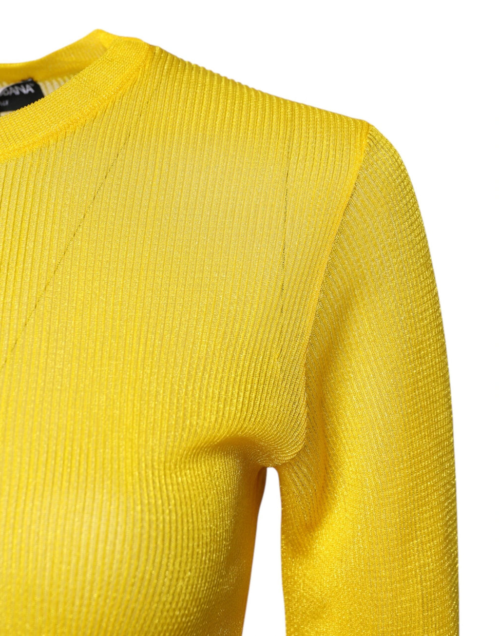Dolce & Gabbana Yellow Polyester Women Pullover Top Sweater by Dolce & Gabbana
