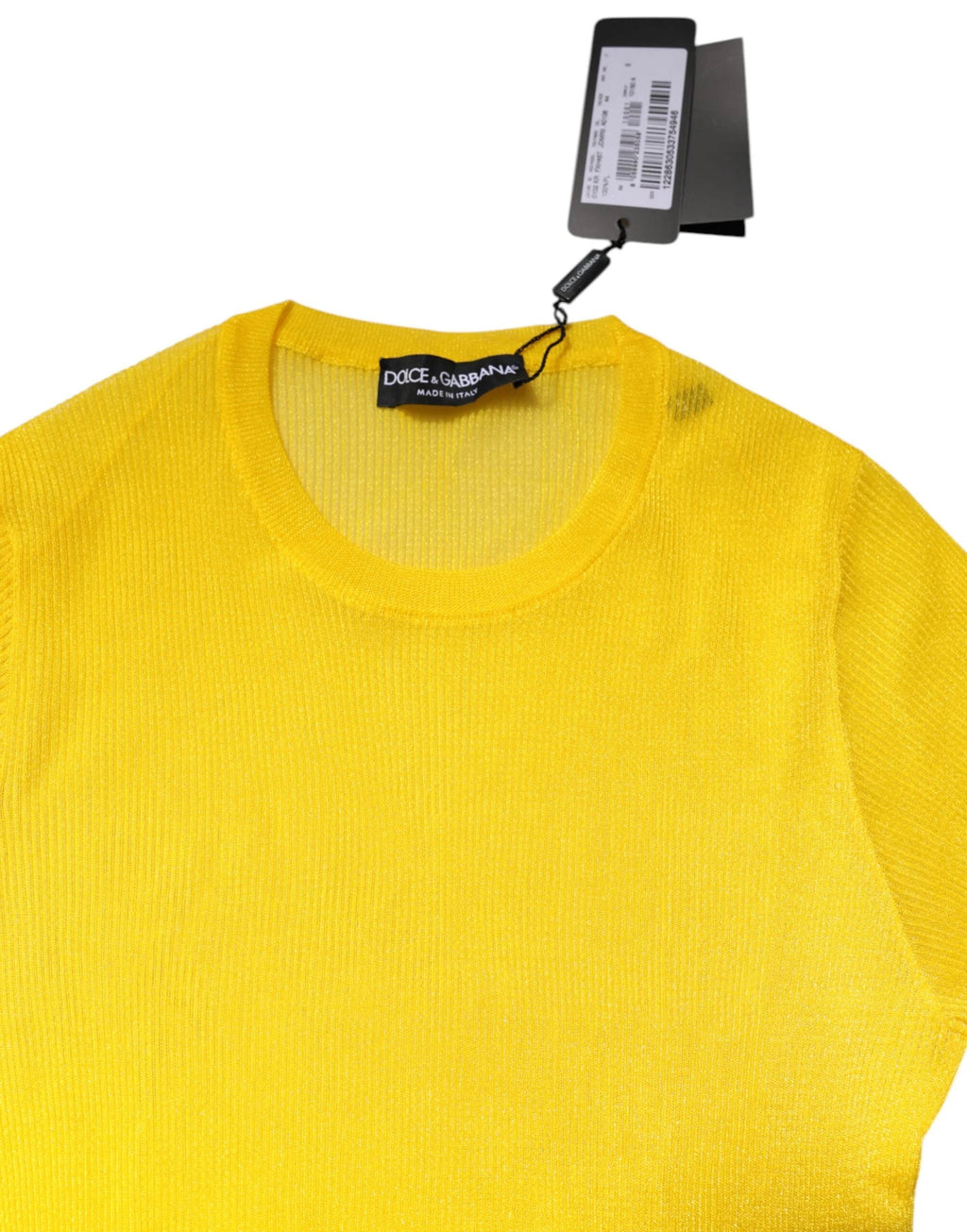 Dolce & Gabbana Yellow Polyester Women Pullover Top Sweater by Dolce & Gabbana