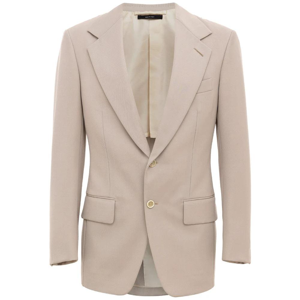 Tom Ford Beige Wool Blazer by Tom Ford