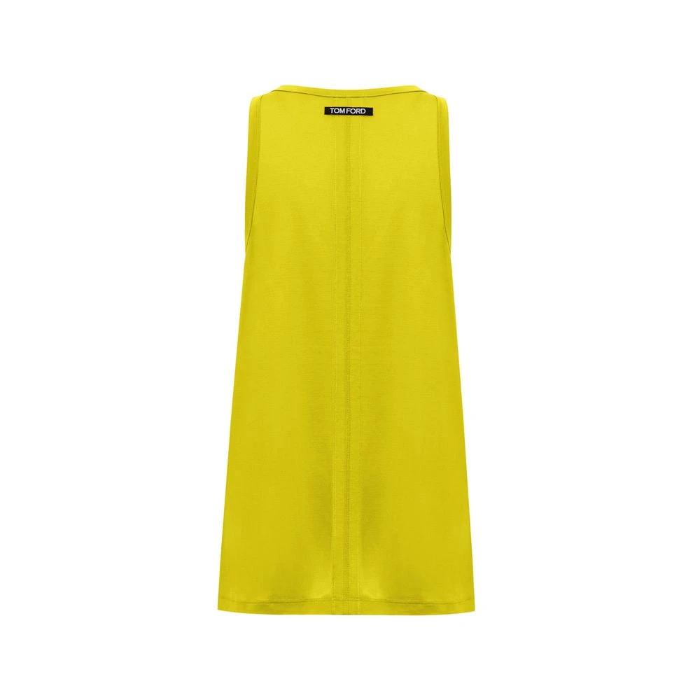 Tom Ford Yellow Silk Tank Top by Tom Ford