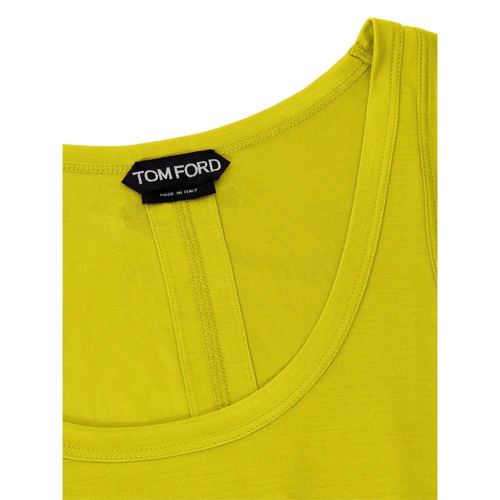 Tom Ford Yellow Silk Tank Top by Tom Ford