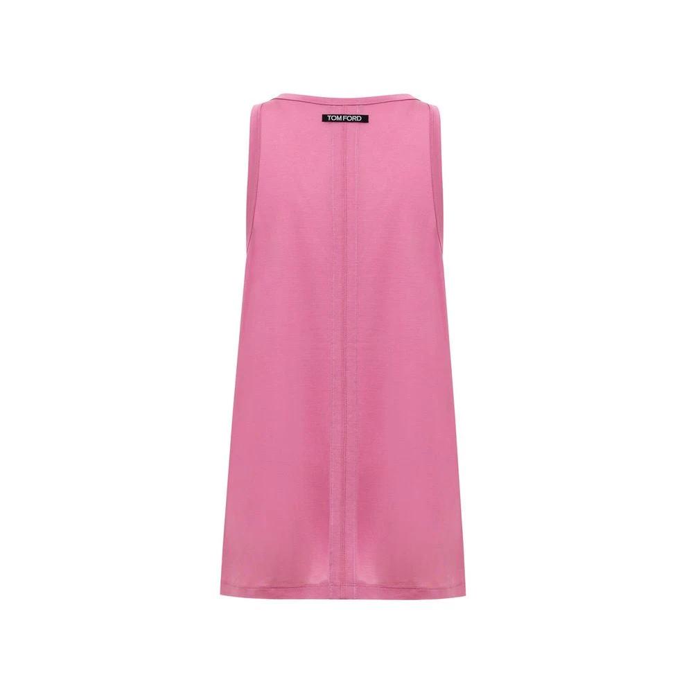 Tom Ford Pink Silk Tank Top by Tom Ford