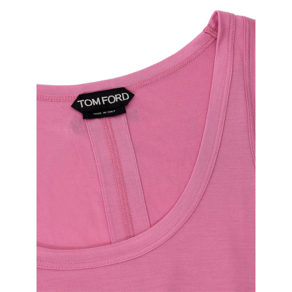 Tom Ford Pink Silk Tank Top by Tom Ford