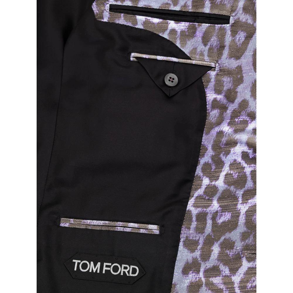 Tom Ford Purple Viscose Blazer by Tom Ford