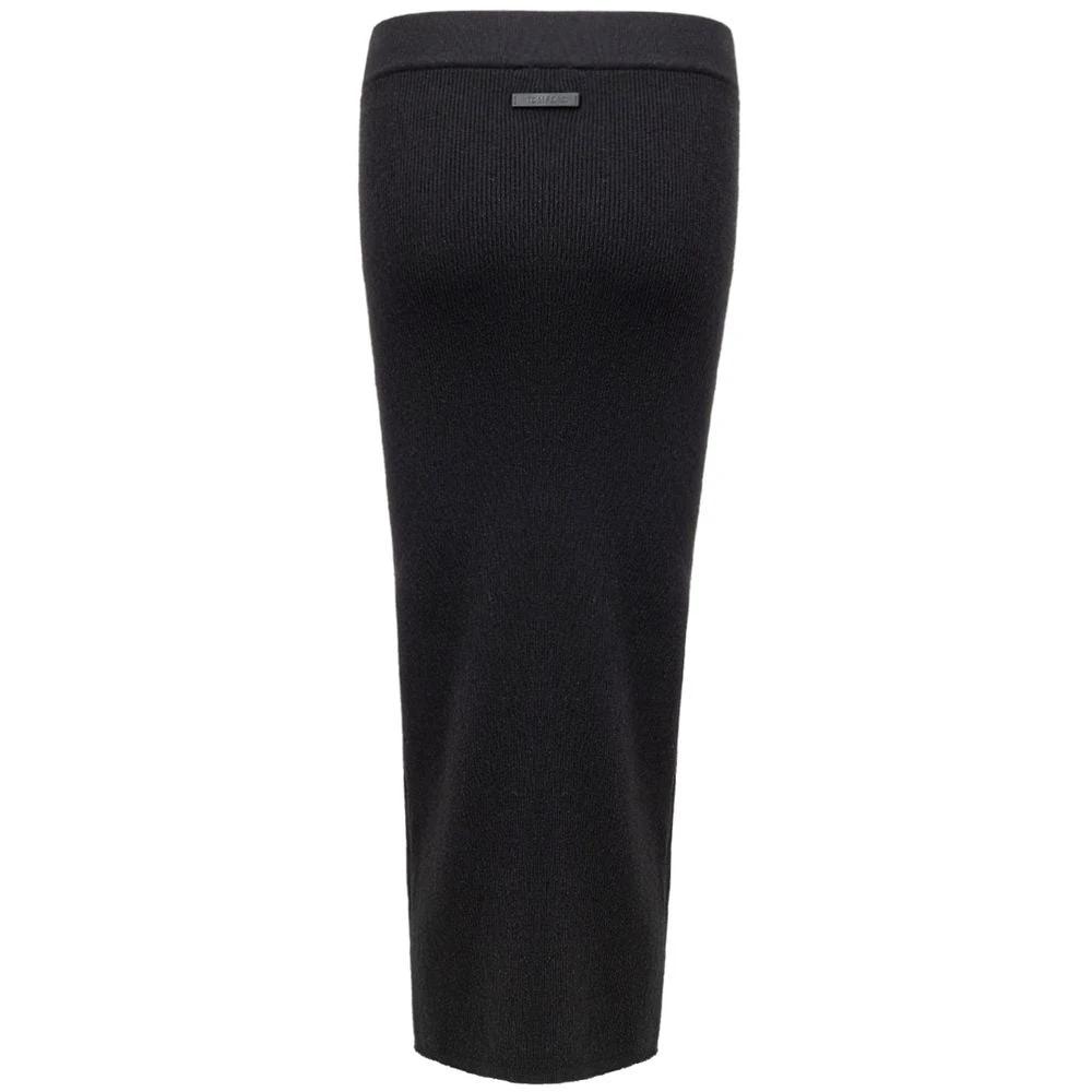 Tom Ford Black Cashmere Midi Skirt by Tom Ford