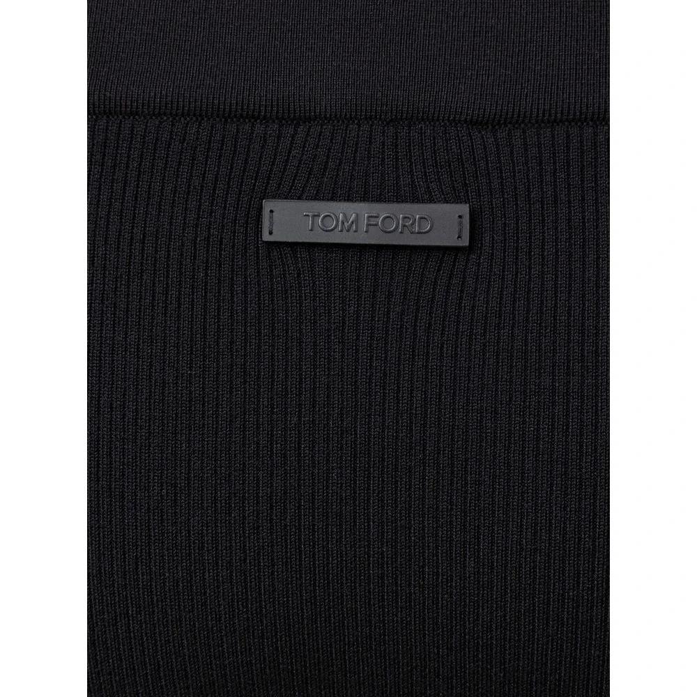 Tom Ford Black Cashmere Midi Skirt by Tom Ford