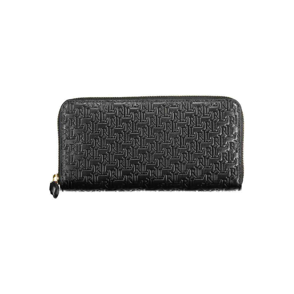 Ralph Lauren Black Leather Women Wallet Ralph Lauren