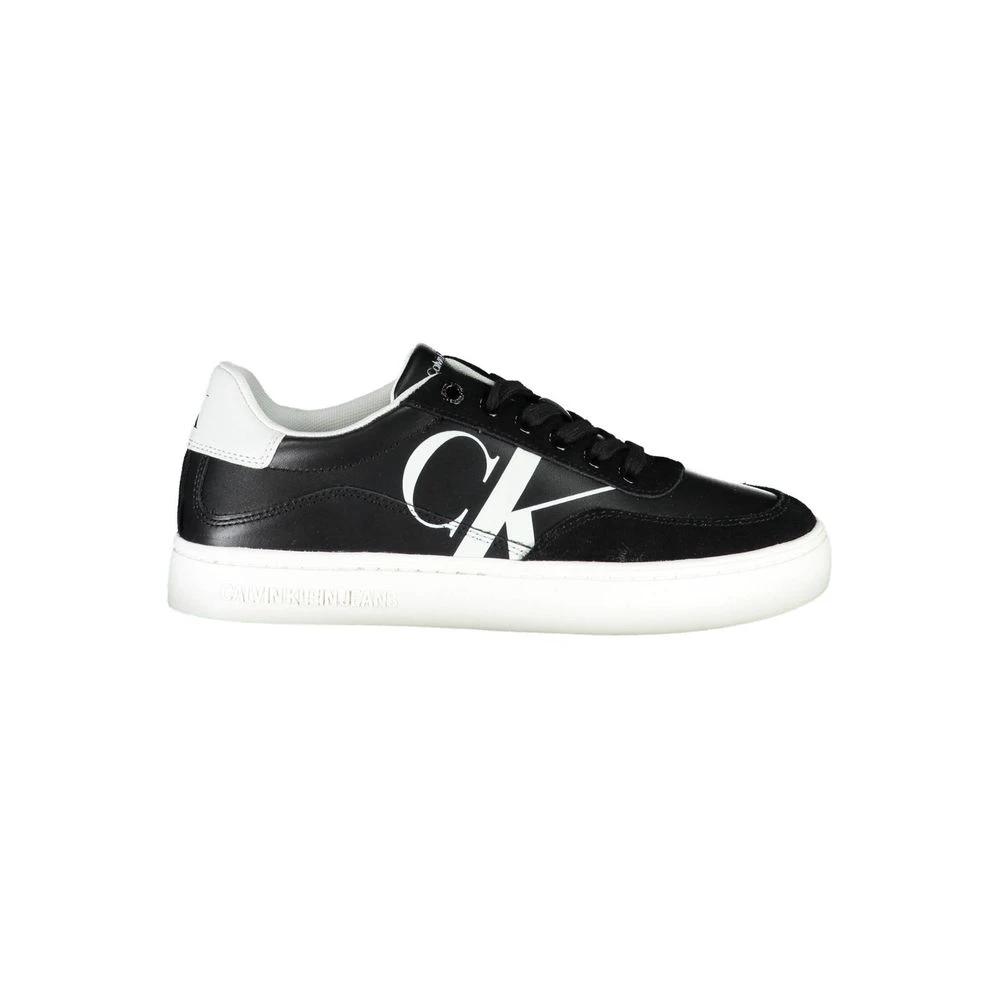 Baskets Calvin Klein en cuir noir pour femme