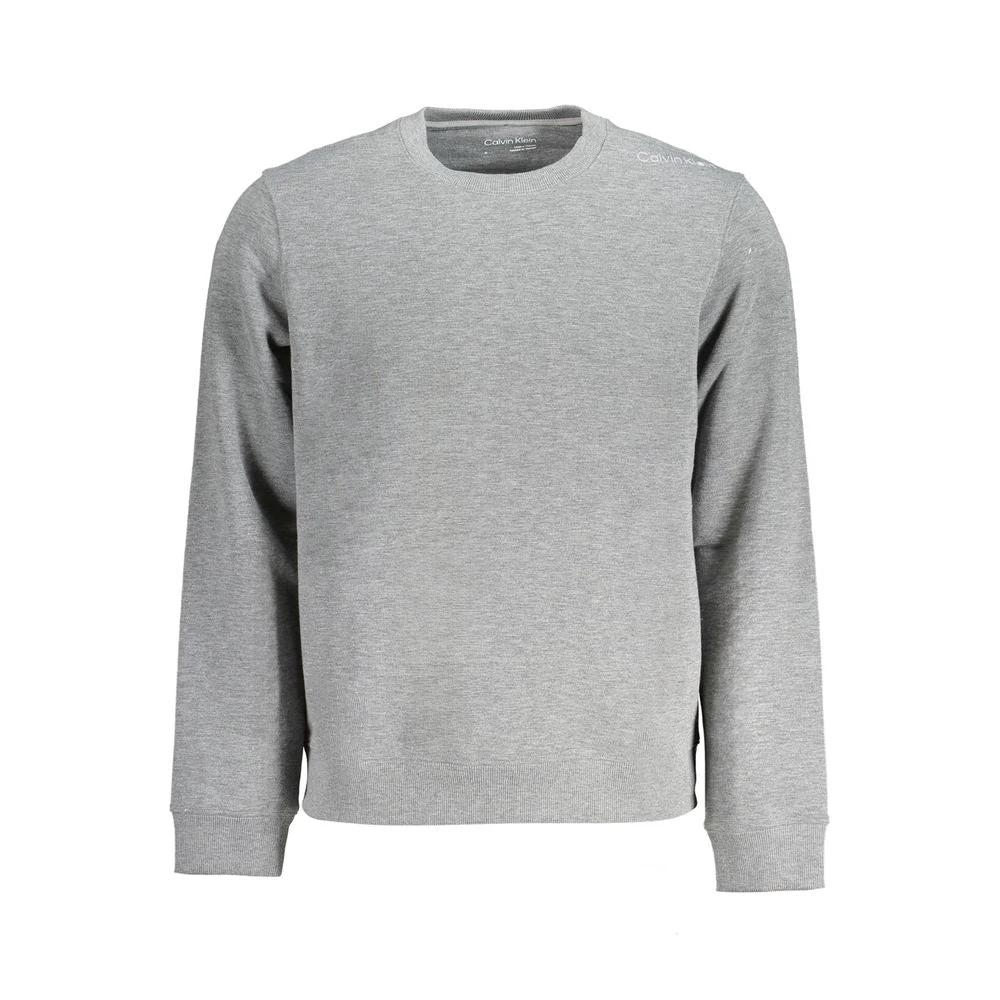 Calvin Klein Grigio Polyester Men Sweatshirt Calvin Klein