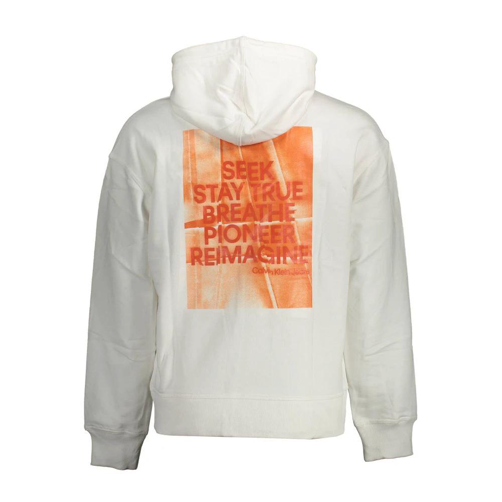 Calvin Klein Bianco Cotton Men's Sweatshirt Calvin Klein
