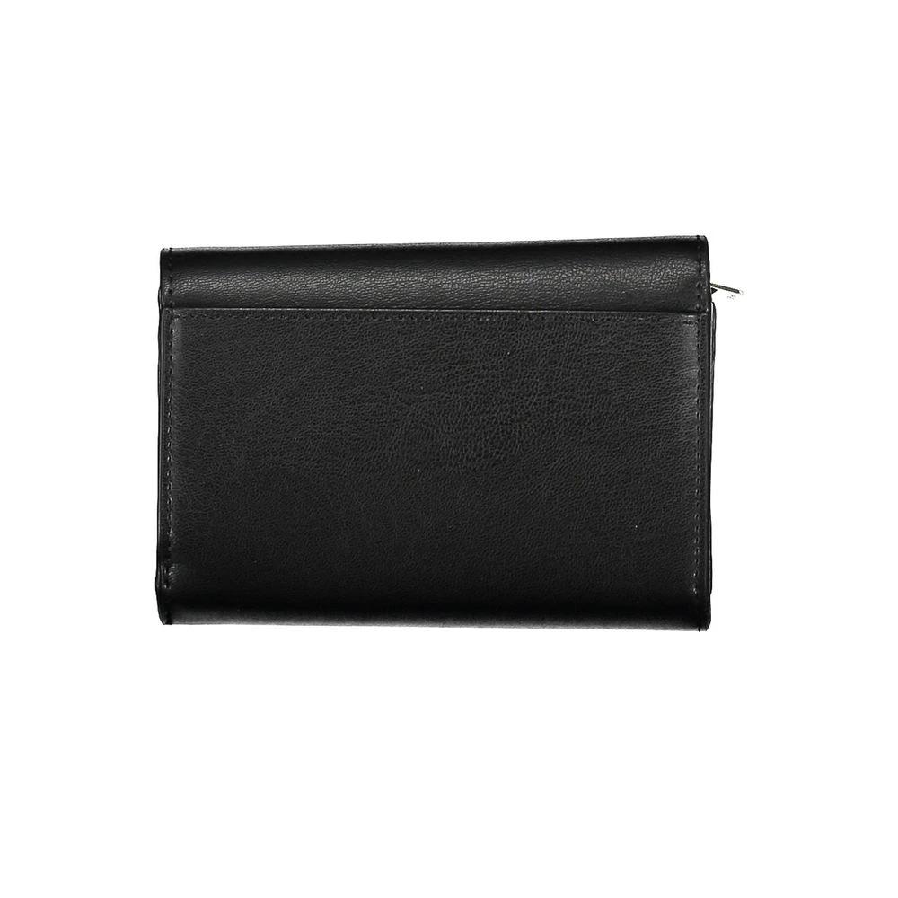 Portefeuille Tommy Hilfiger pour femme en polyuréthane noir