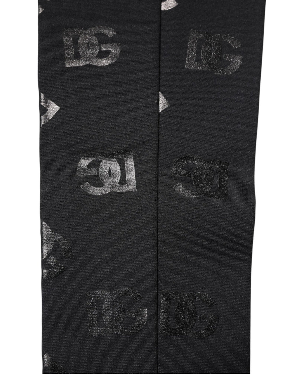 Dolce & Gabbana Black DG Logo Monogram Wool Stretch Arm Sleeves by Dolce & Gabbana