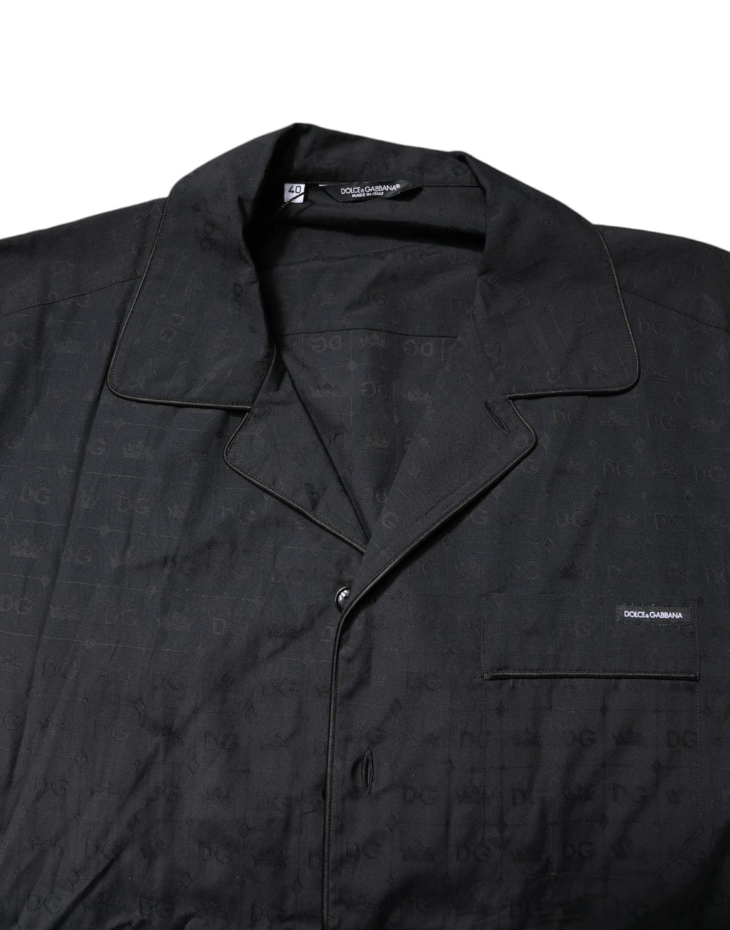 Dolce & Gabbana Black Cotton Men Pajama Set Sleepwear by Dolce & Gabbana