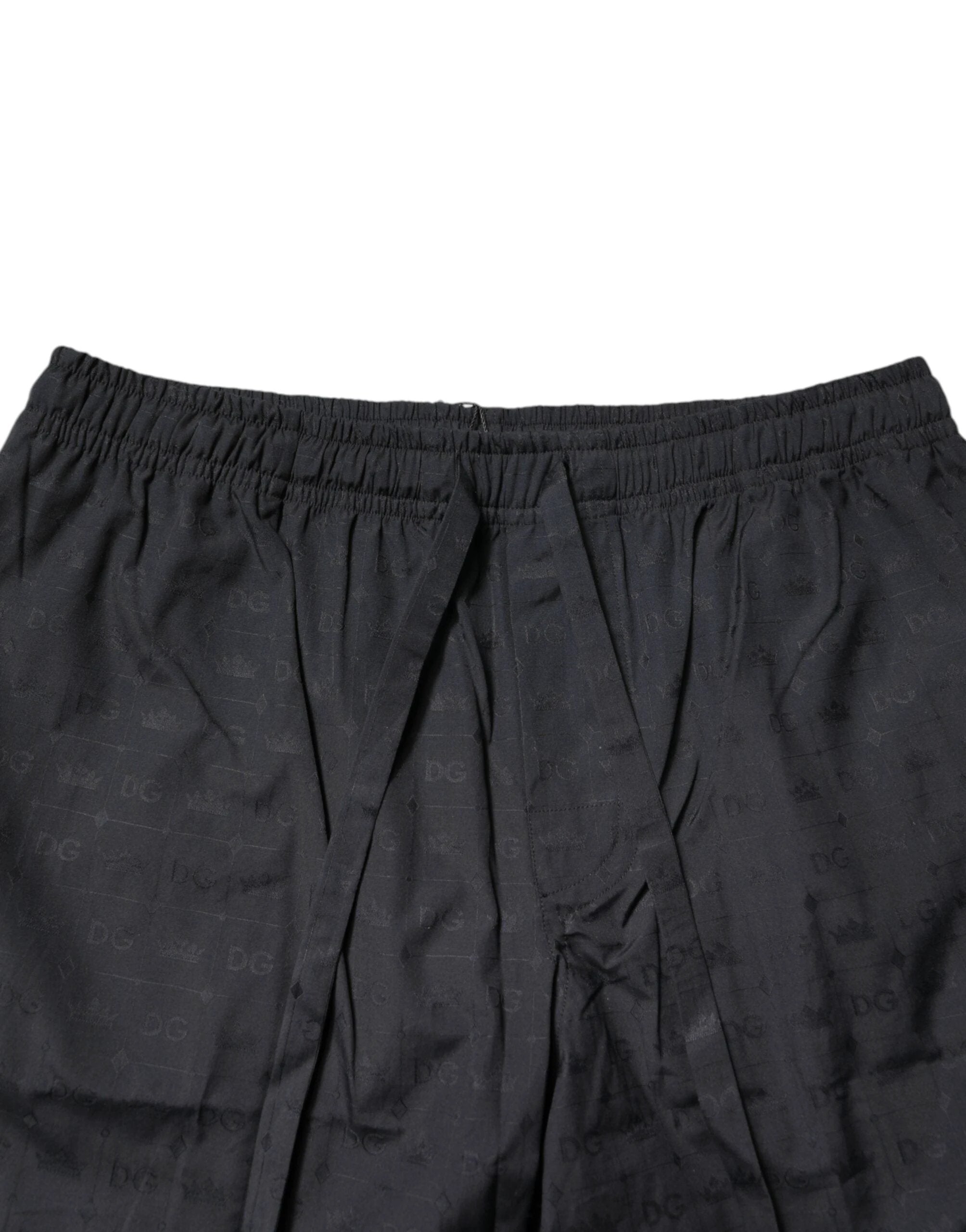 Dolce & Gabbana Black Cotton Men Pajama Set Sleepwear by Dolce & Gabbana
