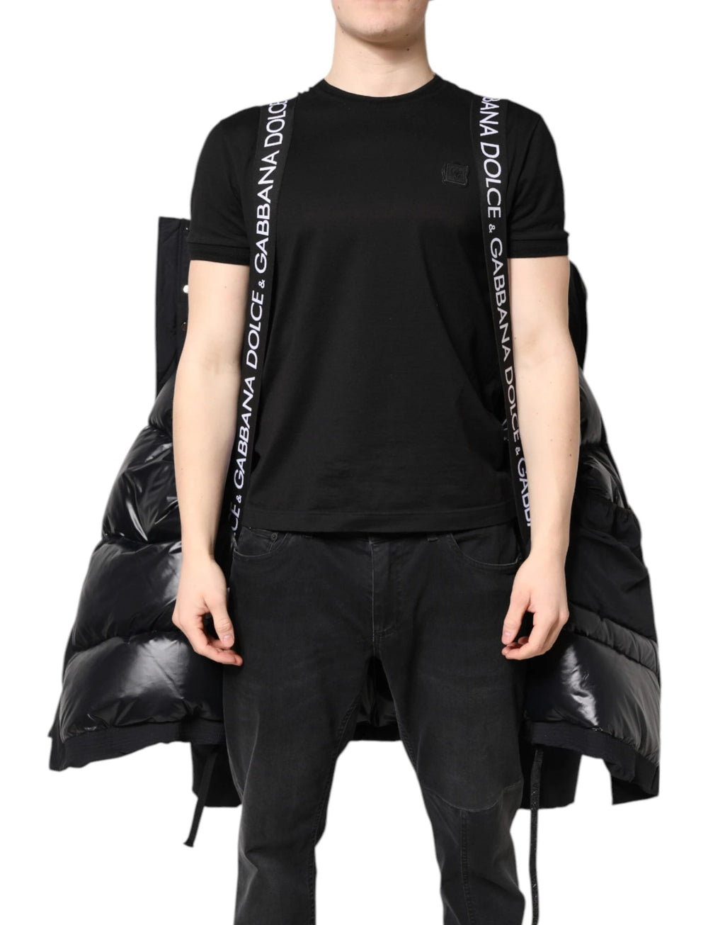 Dolce & Gabbana Black Nylon Full Zip Hooded Parka Jacket by Dolce & Gabbana
