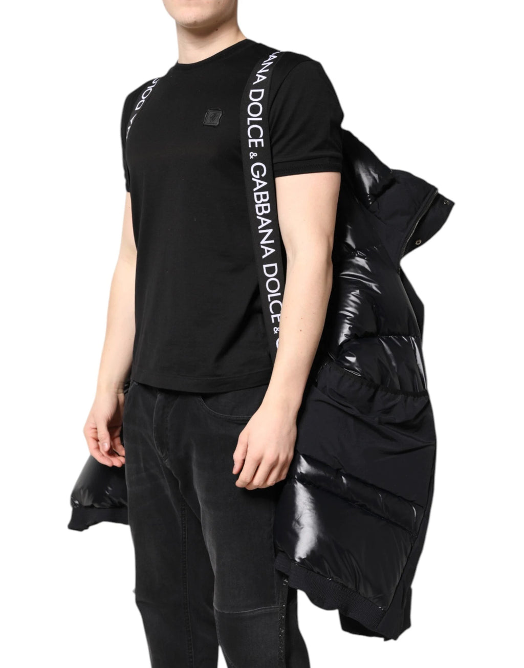 Dolce & Gabbana Black Nylon Full Zip Hooded Parka Jacket by Dolce & Gabbana