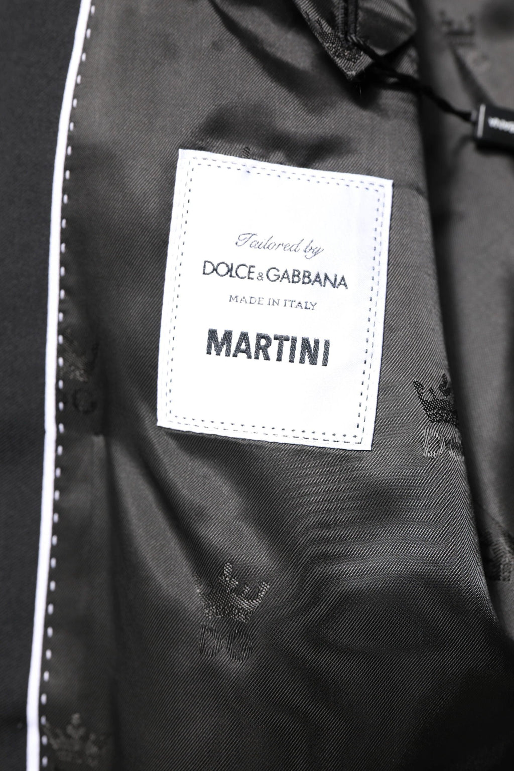 Dolce & Gabbana Black MARTINI Double Breasted Coat Blazer by Dolce & Gabbana