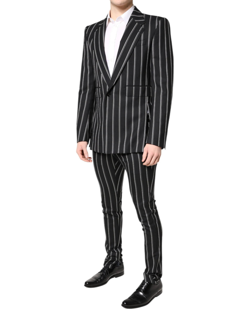 Dolce & Gabbana Black Striped SICILIA Formal 2 Piece Suit by Dolce & Gabbana