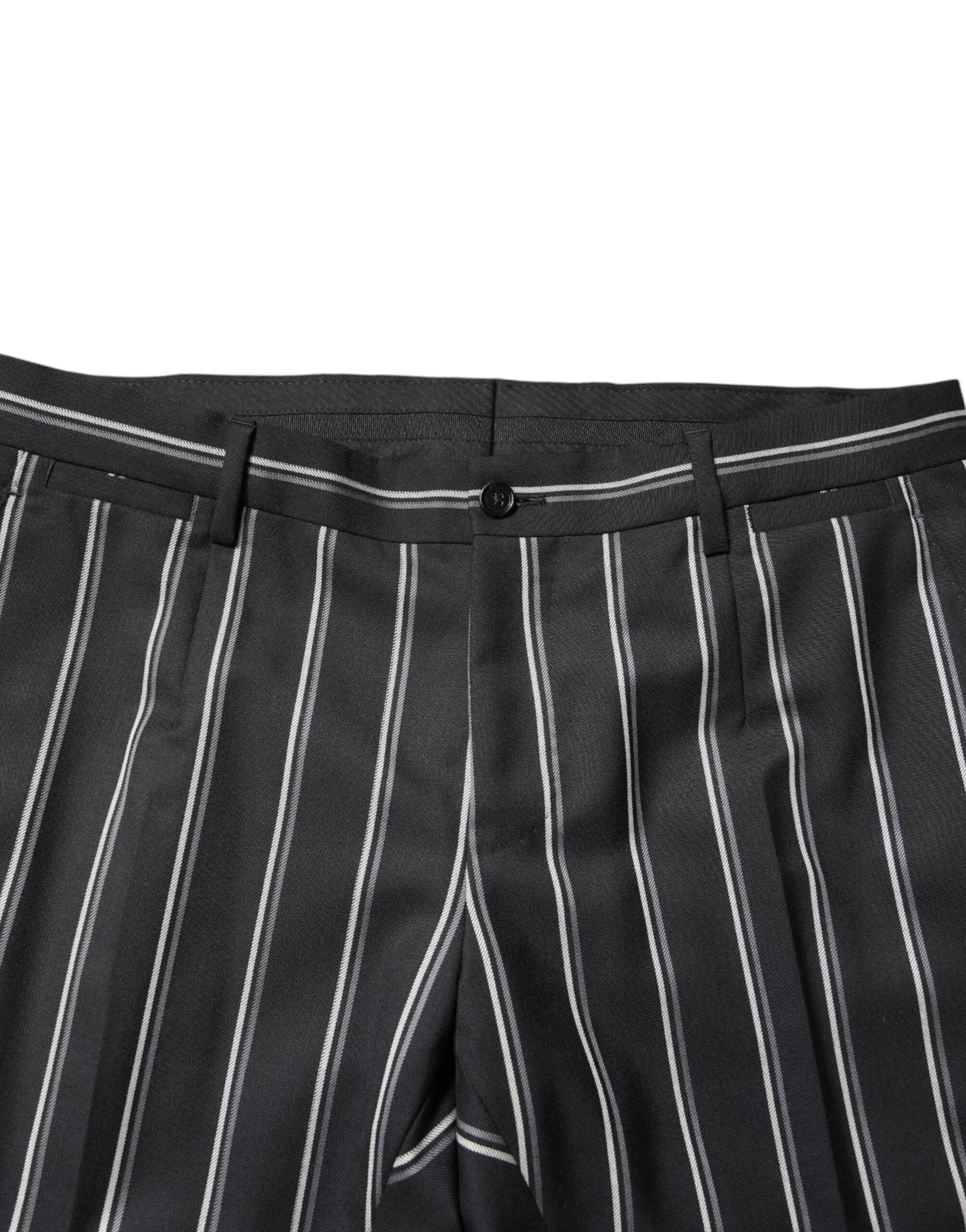 Dolce & Gabbana Black Striped SICILIA Formal 2 Piece Suit by Dolce & Gabbana