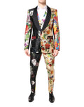 Dolce & Gabbana Multicolor Floral SICILIA Silk 3 Piece Suit by Dolce & Gabbana