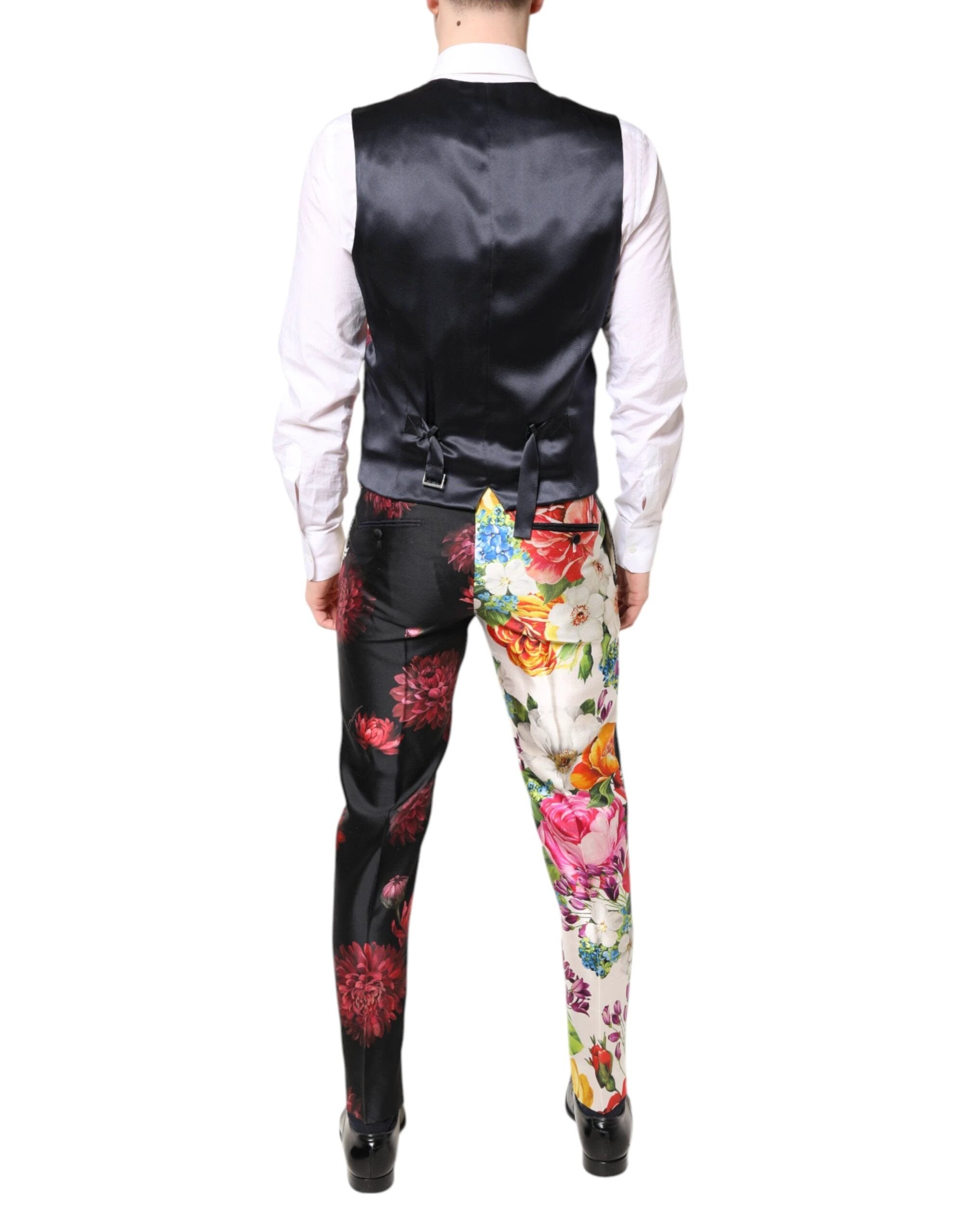 Dolce & Gabbana Multicolor Floral SICILIA Silk 3 Piece Suit by Dolce & Gabbana