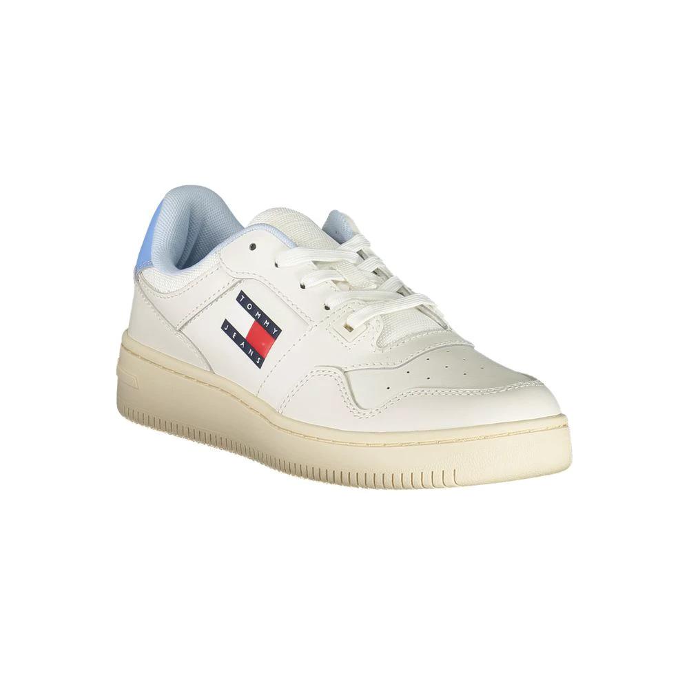 Tommy Hilfiger White Polyurethane Women Sneaker Tommy Hilfiger