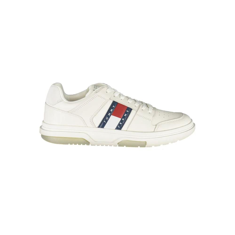 Baskets Tommy Hilfiger blanches en polyuréthane pour homme