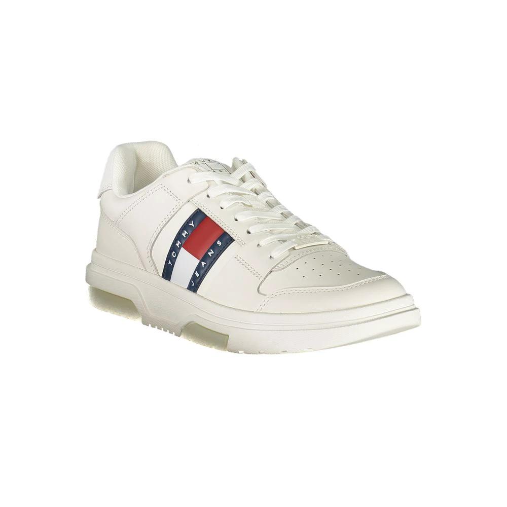Tommy Hilfiger White Polyurethane Men Sneaker Tommy Hilfiger