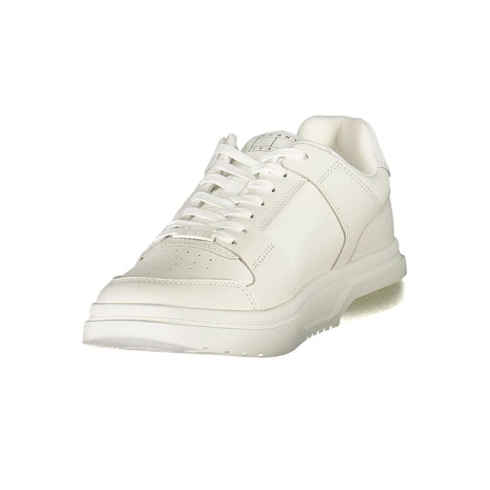 Tommy Hilfiger White Polyurethane Men Sneaker Tommy Hilfiger
