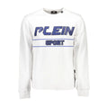 Plein Sport Bianco Cotton Men Sweatshirt Plein Sport