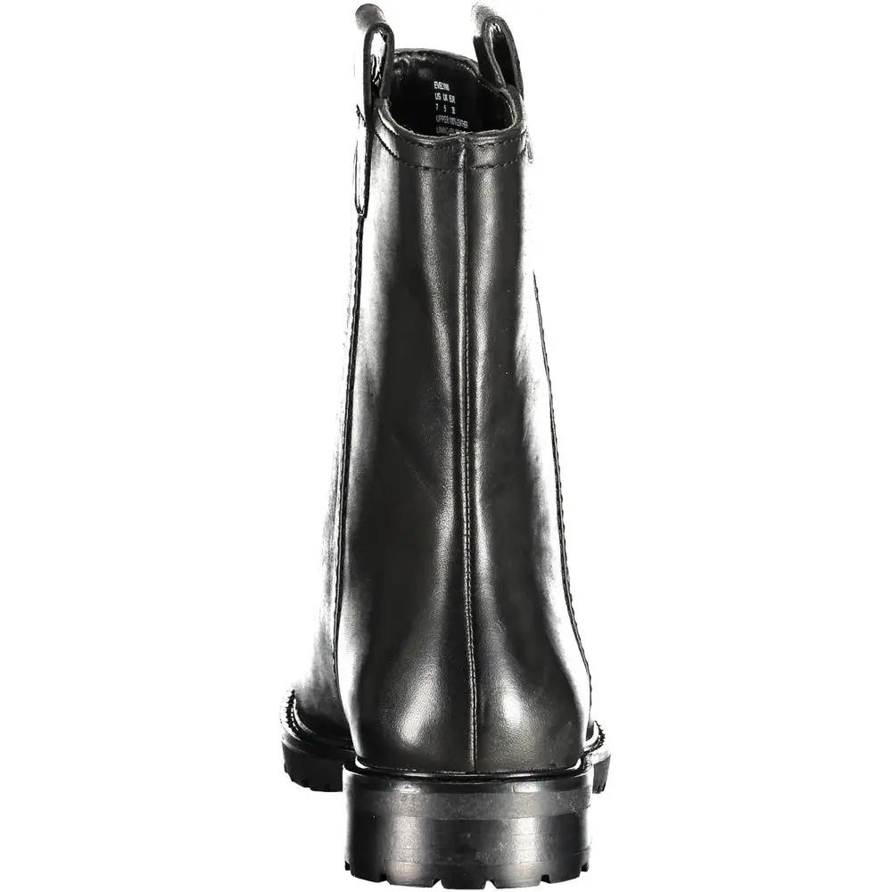 Bottines Ralph Lauren en cuir noir pour femme