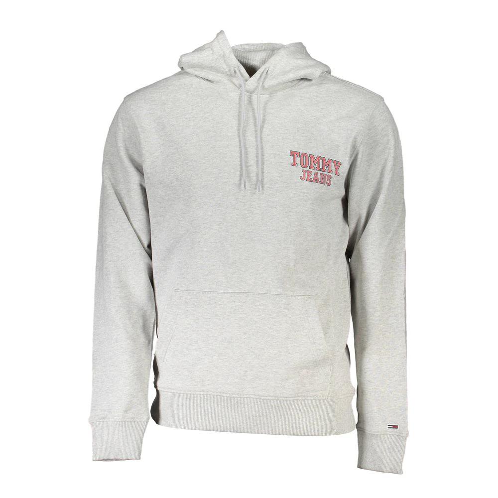 Tommy Hilfiger Grigio Cotton Men's Hoodie Tommy Hilfiger