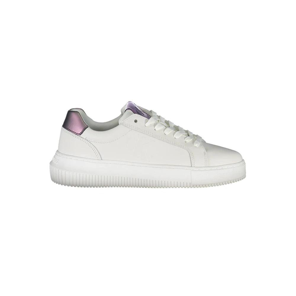 Calvin Klein Bianco Leather Women Sneaker Calvin Klein