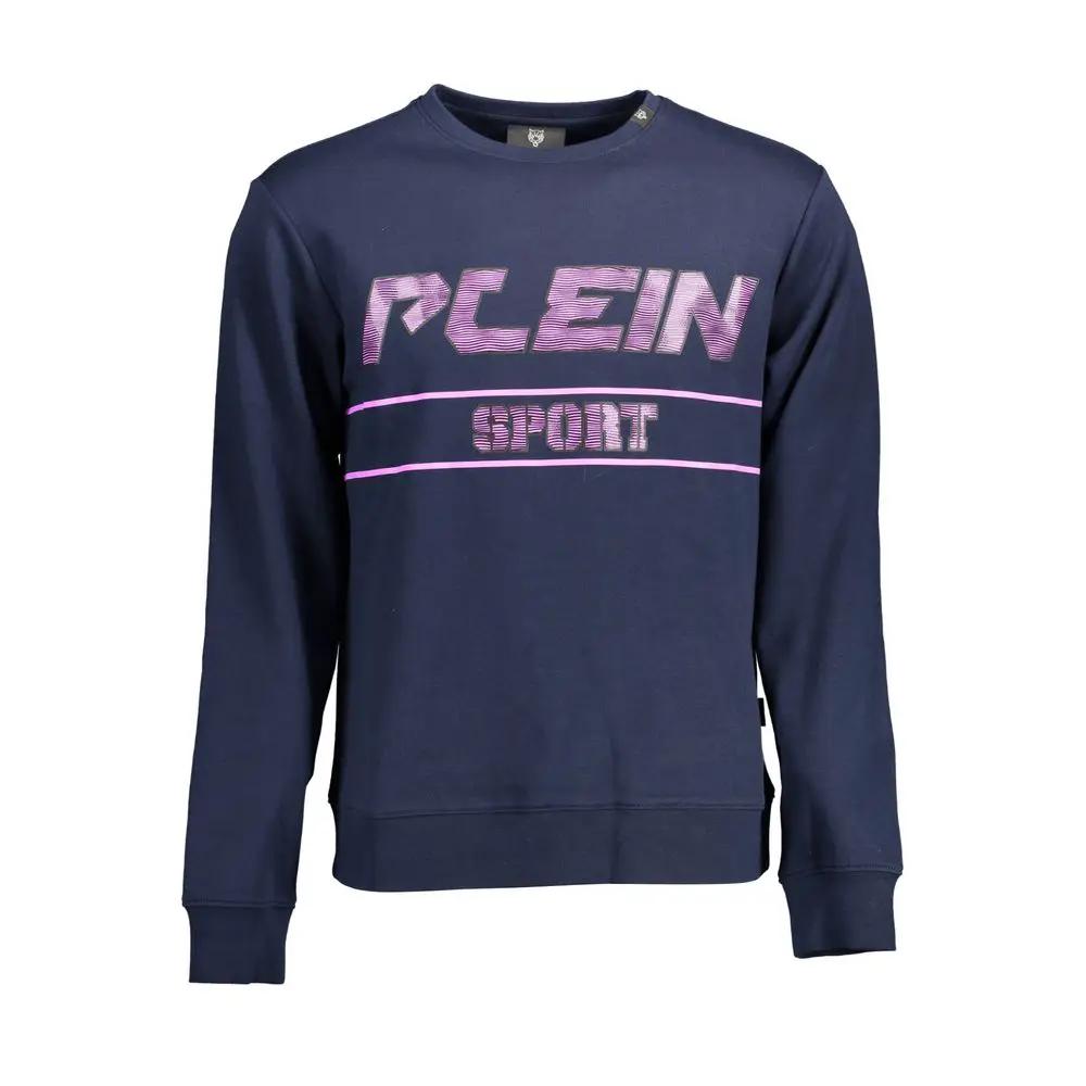 Plein Sport Plein Sport Blue Cotton Men Sweater