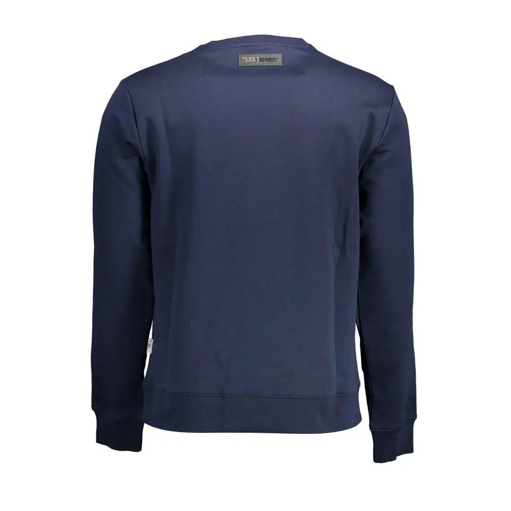 Plein Sport Plein Sport Blue Cotton Men Sweater