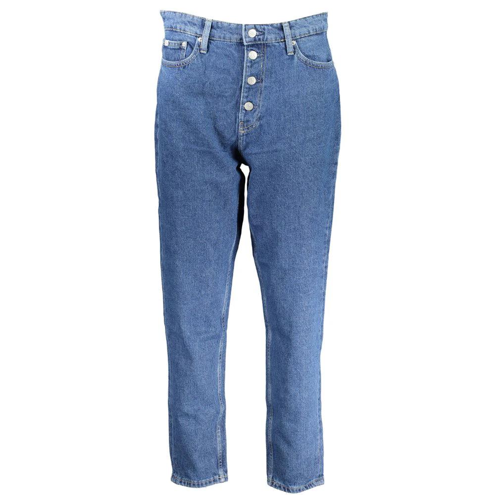 Jean Calvin Klein Blu en coton pour femme