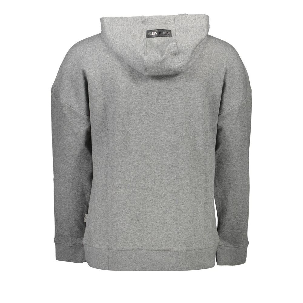 Sweat-shirt homme Plein Sport Grigio en coton