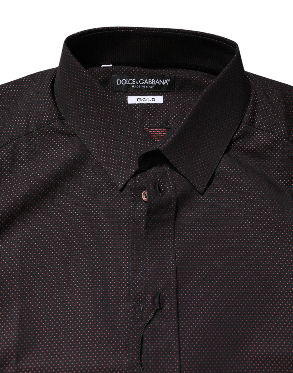 Dolce & Gabbana Maroon Jacquard Cotton GOLD Men Dress Shirt by Dolce & Gabbana