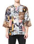 Dolce & Gabbana Multicolor Patchwork Short Sleeves Shirt by Dolce & Gabbana