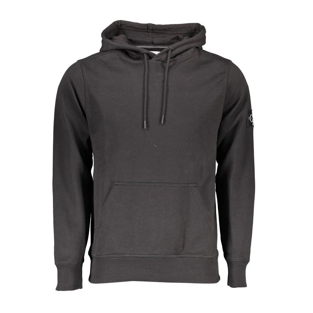 Sweat-shirt Calvin Klein noir en coton pour homme