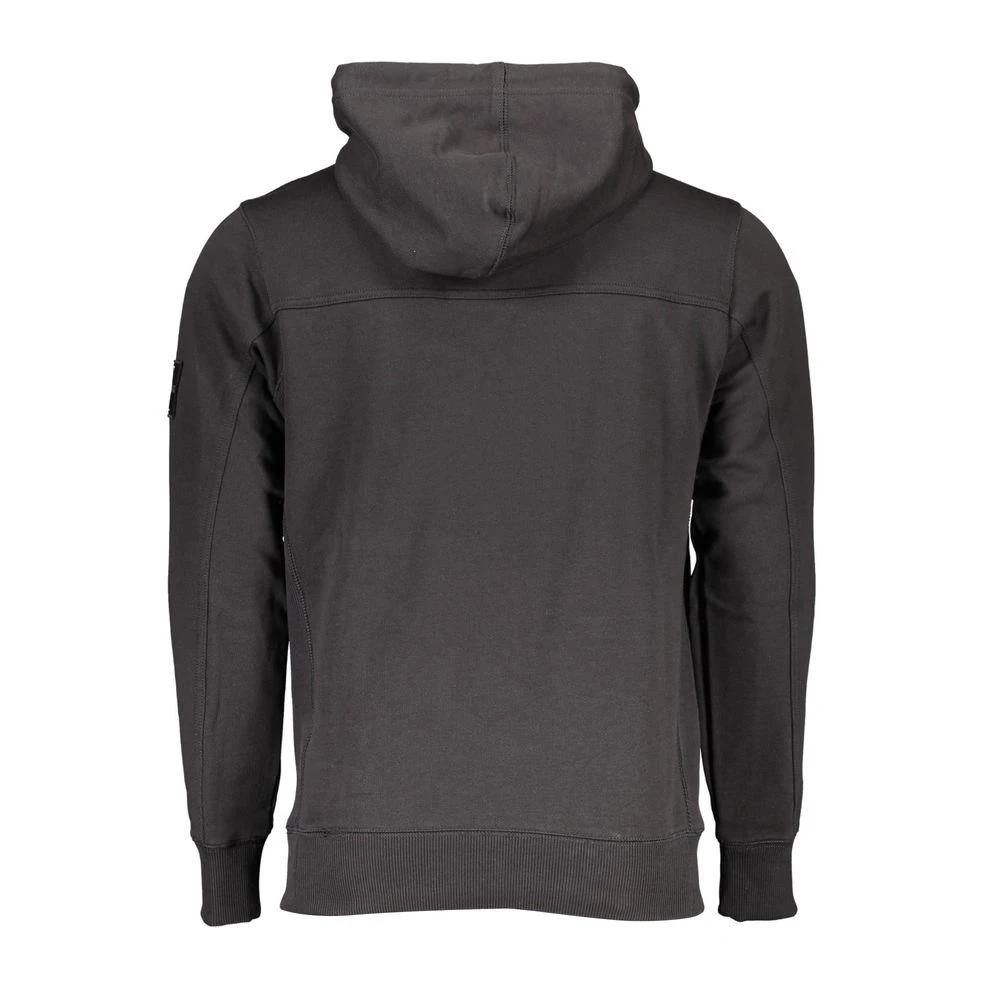 Sweat-shirt Calvin Klein noir en coton pour homme