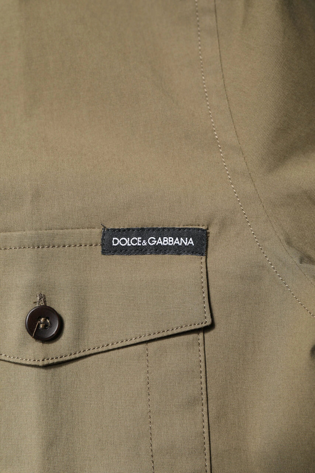 Dolce & Gabbana Brown Cotton Stretch Casual Long Sleeves Shirt by Dolce & Gabbana