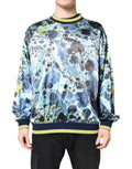 Dolce & Gabbana Multicolor Marble Print Men Pullover Sweater by Dolce & Gabbana
