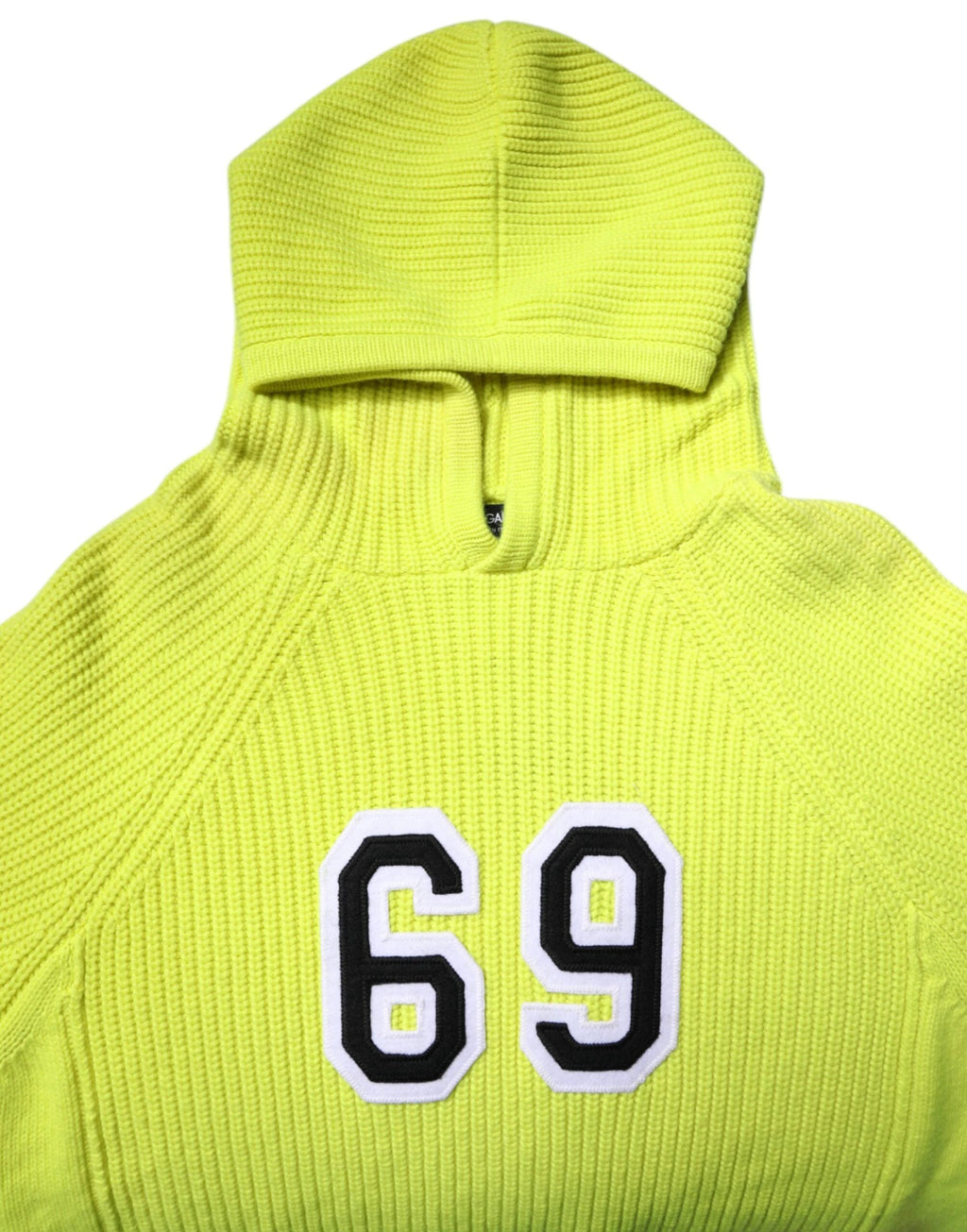 Dolce & Gabbana Green 69 Knit Hooded Men Pullover Sweater by Dolce & Gabbana