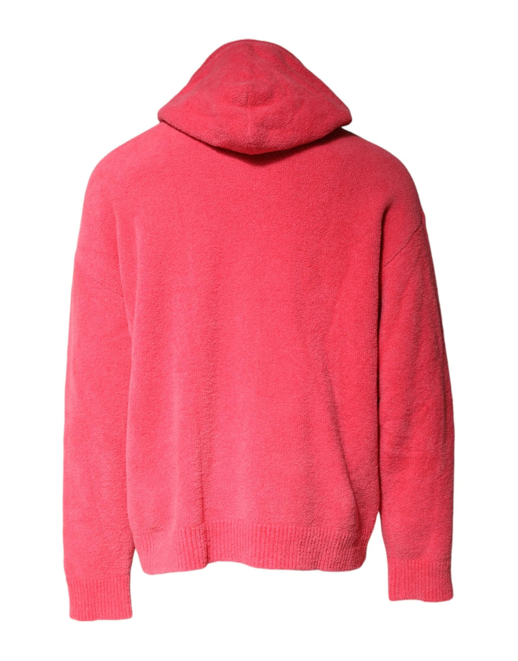 Dolce & Gabbana Red Cotton Knit Hooded Men Pullover Sweater by Dolce & Gabbana