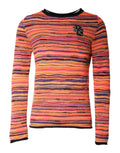 Dolce & Gabbana Multicolor Wool DGLogo Knit Pullover Sweater by Dolce & Gabbana